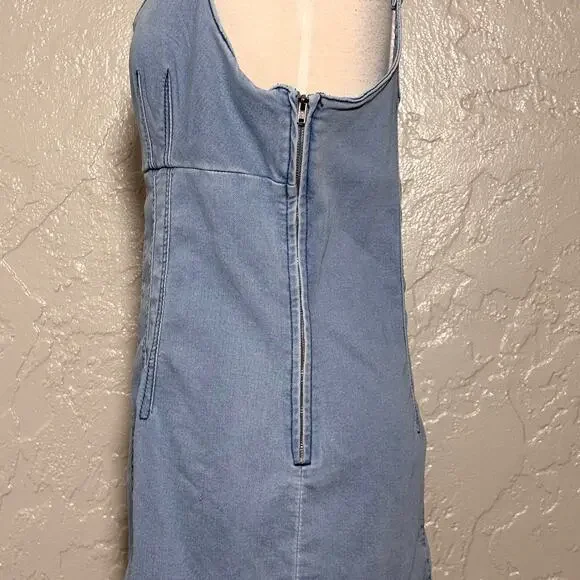 No Boundaries Vintage Denim Blue Dress SZ L - Picture 6 of 10